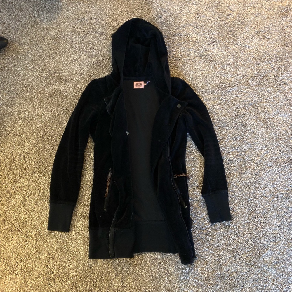 Terry Cloth Zip Up Sweatshirt